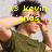 A person in a green shirt adjusts their glasses with both hands across three , each displaying yellow pixelated text