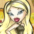 A 48x48 pixel animated buddy icon featuring a cartoon character with blonde hair and blue eyes on the left, next to green text reading "Original Icons .com" on a dark background.