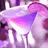 Pixelated abstract composition of purple, pink, and white hues with no discernible subjects or text.