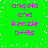 Green background with white dots and pink text reading 'angela and kenzie bffs' in two identical vertical