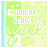 Green and white icon with 'keun net anime girl' text, stylized script font, small heart symbols above the text.