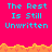 Pixelated text "The Rest Is Still Unwritten" repeated across a bright pink background with orange and yellow jagged borders.