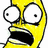 Yellow cartoon character with wide eyes and open mouth on white background, adjacent to yellow with black text