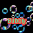 Pixelated image with multiple colorful bubble shapes surrounding a red rectangular banner displaying the text 'Bubby' in green pixelated letters against a black background.