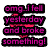 Pixelated text blocks in pink and black with red heart symbols, arranged in a on white background