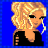 Pixelated icon of a blonde woman with hoop earrings, black top, and blue background showing text "I FLY HIGH NO LIE" below.
