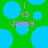 Green background with blue circles, pink text 'i', '<3', and 'JIMMY' in pixelated style.