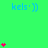 A green background displays repeated blue text 'kels·))' with scattered pink heart icons in various quantities.