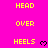 A static image with a bright pink background displays repeated yellow text and small black heart symbols