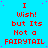 A static image with a bright cyan background and red pixelated text repeating "I Wish! but Its Not a FAIRYTAIL" in multiple