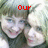 four pixelated images showing two people in close proximity with red text overlays changing