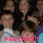 Pixelated image of multiple people in a group pose with red text reading "PARTAY!!!" at the bottom.