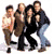 Six-frame contact sheet of Seinfeld characters and logo in a 3x2 grid with white background, each frame showing distinct character poses or the show's title.