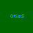 Four pixelated display 'Otiss' text in blue on green backgrounds with varying shades and brightness levels