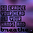 Pixelated text reads 'SO CRADLE YOUR HEAD IN YOUR HANDS AND BREATHE' over a purple-pink gradient background with scattered light dots.