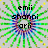 Animated icon with green and blue radial burst background, black text reading 'emii shanri ari' on left, 'moryy rozzles lizlers' on right, and 'gotta luv them nd more' below.