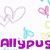 Pixelated text and heart shapes on a white background with colored overlays.