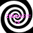 Four identical black-and-white spiral patterns arranged in a , each with pink text "ZEBRAS!!!" and a pink checkmark symbol overlaid