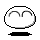 Pixelated cartoon head with three variations: closed eyes, smiling face, and hand gesture. Each has a black base beneath.