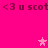A bright pink background displays repeated text and star shapes in a static pattern.