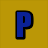 A static image with four quadrants displaying stylized letters and text in blue, yellow, black, and white.