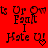 Red background with pixelated text and symbols arranged in two , featuring 'I Hate U' phrases and heart shapes