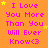 Orange background with repeated pink text "I Love You More Than You Will Ever Know<3" and yellow stars, arranged in a pattern