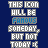 Animated contact sheet showing six sequential frames of a pixelated text-based buddy icon with changing blue highlight on the word 'FAMOUS' against dark blue background.
