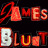 Pixelated image with text 'JAMES BLUNT' and 'SAME MISTAKE' on black background, featuring a masked figure on the right.