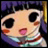 A pixelated anime-style character with purple hair and large black eyes appears on the left side of a contact sheet, while the right side displays stylized text reading "Anime IM" above smaller text that may be "COM" or similar.