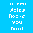 A static image with a bright blue background displaying repeated text in white pixelated font, where specific alternate between solid pink and blue backgrounds