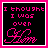 pixelated text icons with black backgrounds and pink borders, displaying variations of romantic phrases in pink and white lettering
