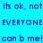 Blue background with repeated text in dark blue and pink dots, no visible animation changes.