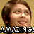 Four- of a person with brown hair showing sequential facial expressions and text overlays