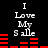 Black background with white text "I Love My Smile" and red horizontal bars in two identical static arrangements.