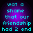 A 4-frame contact sheet of a pixelated animated icon showing cyan text on purple gradient backgrounds with identical static frames.