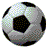 Pixelated soccer ball icon with text reading "SOCCER'S NOT JUST A SPORT, IT'S LIFE!" in blocky font.