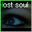 Animated contact sheet of eight frames showing a close-up eye with green text 'lost soul' above, each frame displaying slight variations in the eye's position and pupil orientation.
