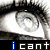 Animated contact sheet of a black-and-white eye with blue text overlay forming the phrase "I can't stand the pain" across 24 frames.