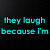 Pixelated meme image with split text and two distinct emoji faces, one smiling widely above a skeletal figure