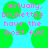 Pixelated text on a bright cyan background with green circular shapes, stating 'actually, brunettes have the most fun!' in pink letters.