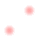 Four pixelated circular icons in varying shades of pink and red on a white background, arranged in two