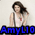 four pixelated images showing a woman in different poses and outfits with overlaid blue text