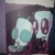 Pixelated static image of two stylized figures with light blue and purple tones against a dark background, featuring rounded shapes and minimal detail.