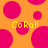 Pixelated orange background with pink circles and yellow text reading 'CoRo!!' in two locations.