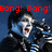 Pixelated image of a person with dark hair and blue clothing, mouth open in a shout, right hand raised in a gesture, red text above reading "Bang! Bang! Mothafucka" on a dark blue background.