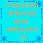 Pixelated cyan background with blue dotted borders and asterisk accents, displaying repeated orange text 'rissaaaa makess mee smileeee =]' in four identical quadrants.