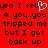 Red background with black pixelated text reading "yea I fell 4 you..you tripped me but I got back up" and a white heart symbol replacing the 'o' in "fell".
