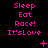 Pixelated pink text on black background with animated symbols changing across frames