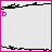25 pixelated icons with pink borders, each displaying evolving text and symbols on a light gray background